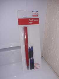 Pióro wieczne na naboje i 4 naboje TESCO historia.  Cartridge Pen