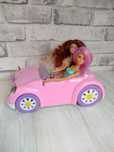 różowy samochód auto cabriolet autko dwuosobowe  dla lalek barbie