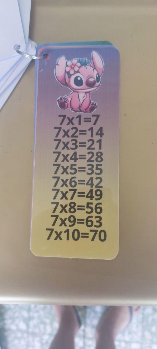 Tabuadas personalizadas personalizadas