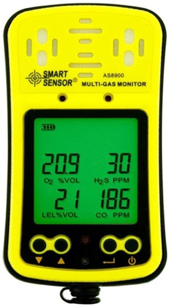 Газоаналізатор Smart Sensor AS8900 — 4-в-1, портативний детектор