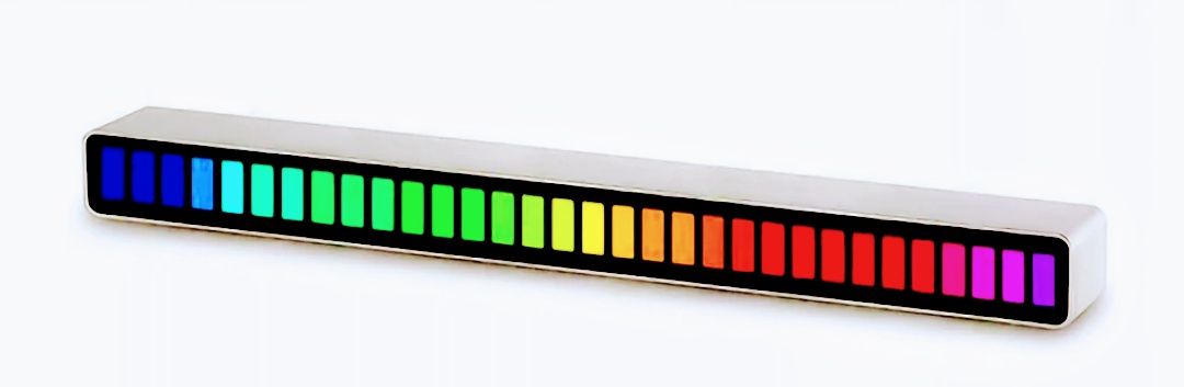 Pasek świetlny z wbudowaną baterią Audio LED RGB