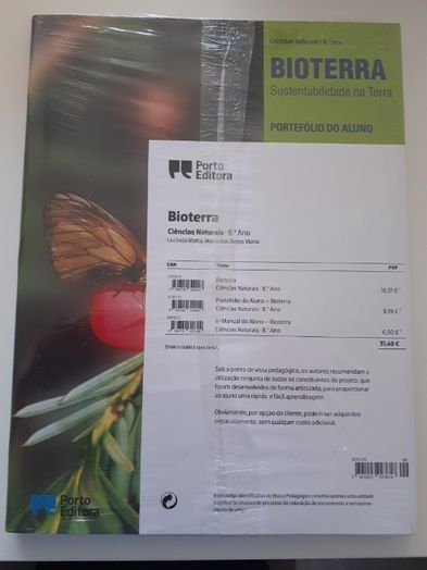 Ciências naturais, 8°ano, novo! Portes incluídos.