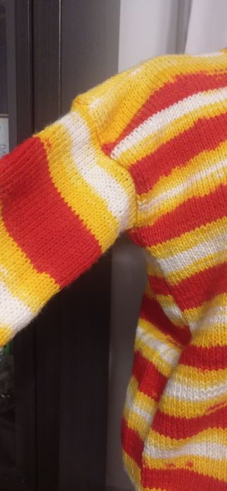 Sweter wełniany handmade-M/L NOWY
