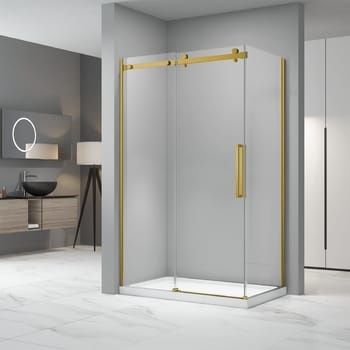 Kabina prysznicowa Alexa durasan 100 x 80 x 200 Kabi złota Gold