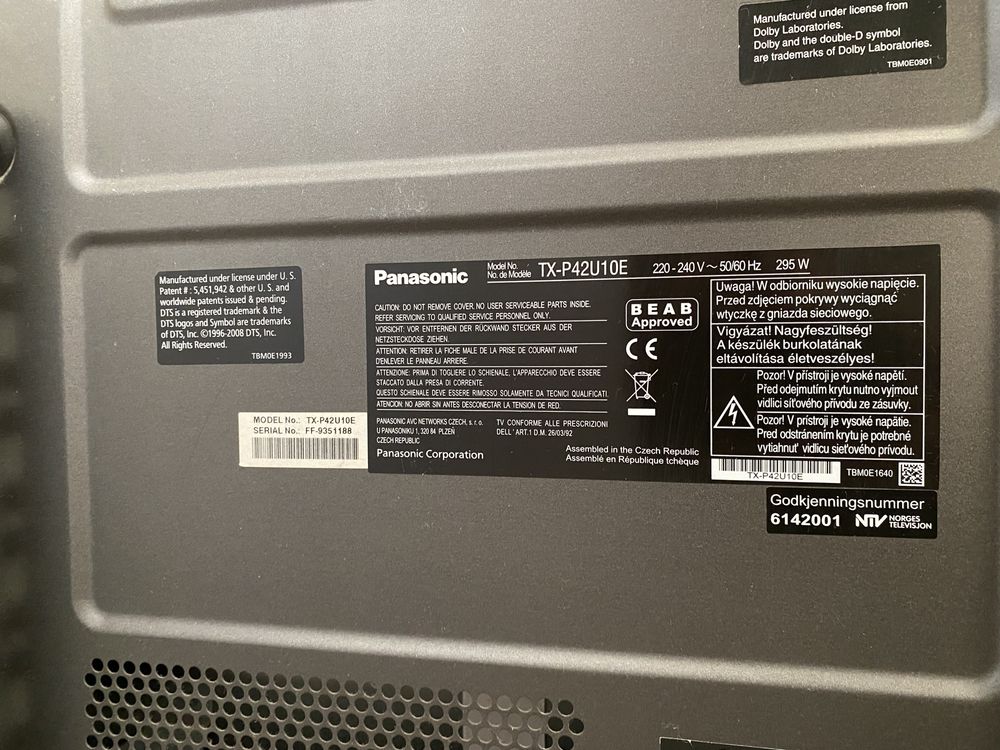Telewizor Panasonic Ekran 42 cali