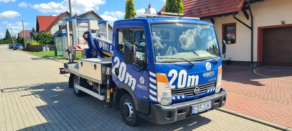 Nissan Cabstar  Podnośnik koszowy Multitel MX200 Ważny UDT (+Faktura VAT 23%)