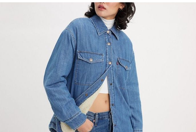 Жіноча джинсова куртка сорочка Levi’s