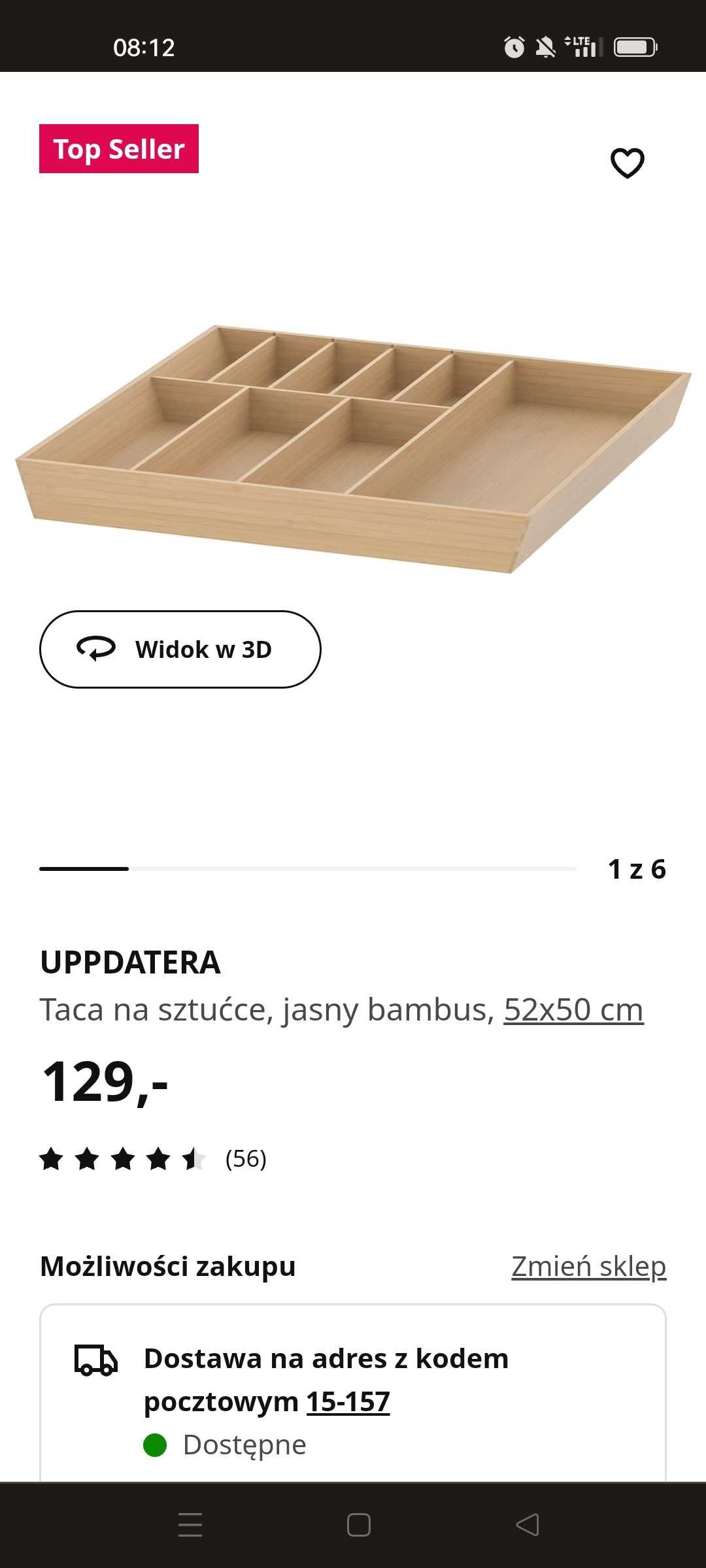 Taca na szcztućce uppdatera jasny bambus ikea