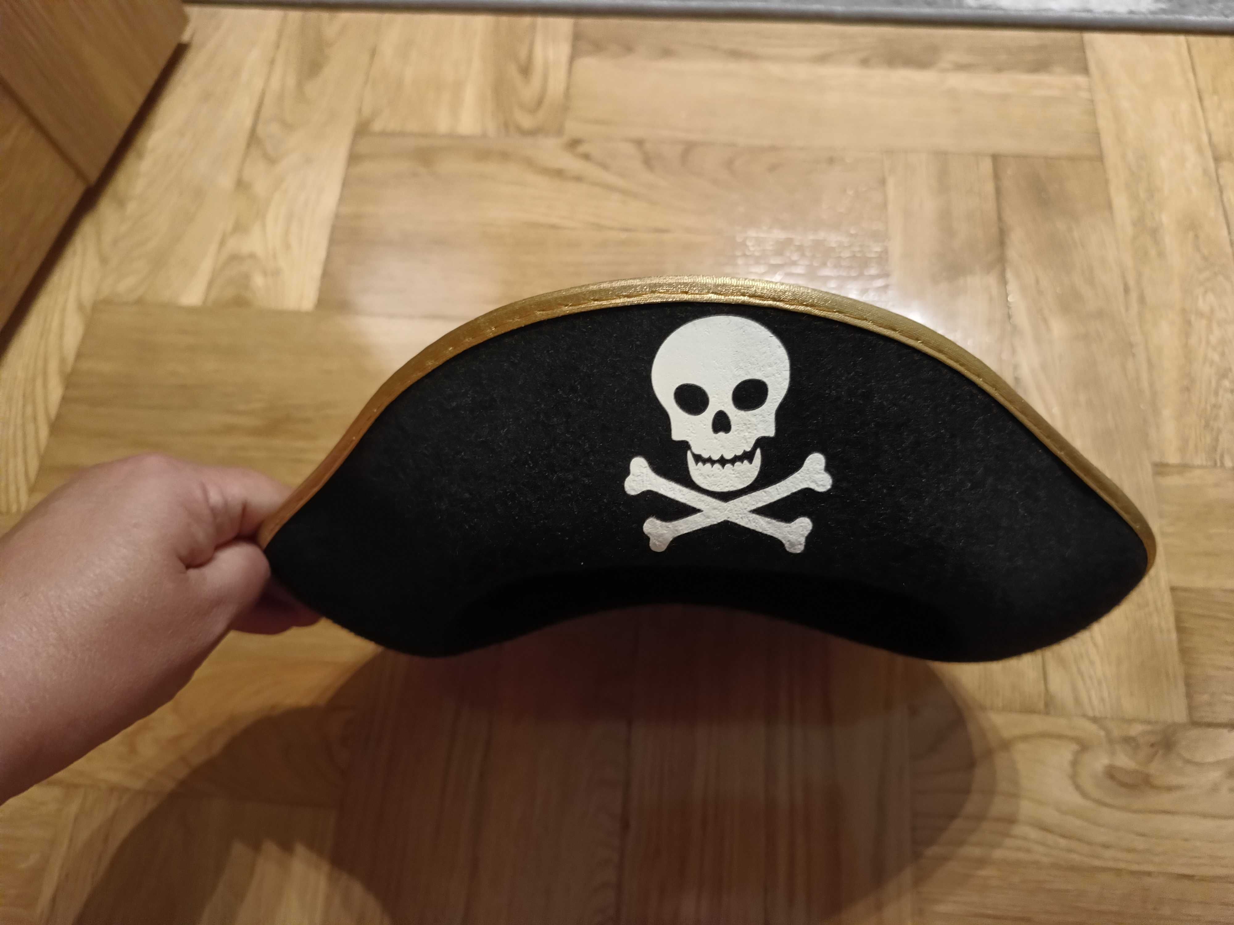 STAN IDEALNY!Czapka pirata -obw.50 cm ,rozmiar S