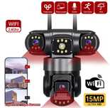 Kamera IP WiFi 15MP 3 Obiektywy | Full HD | Tryb Nocny | Nowa!