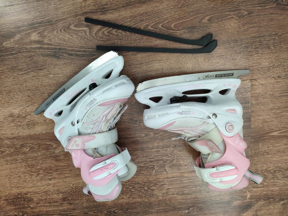 Łyżwy regulowane 26-29 różowe