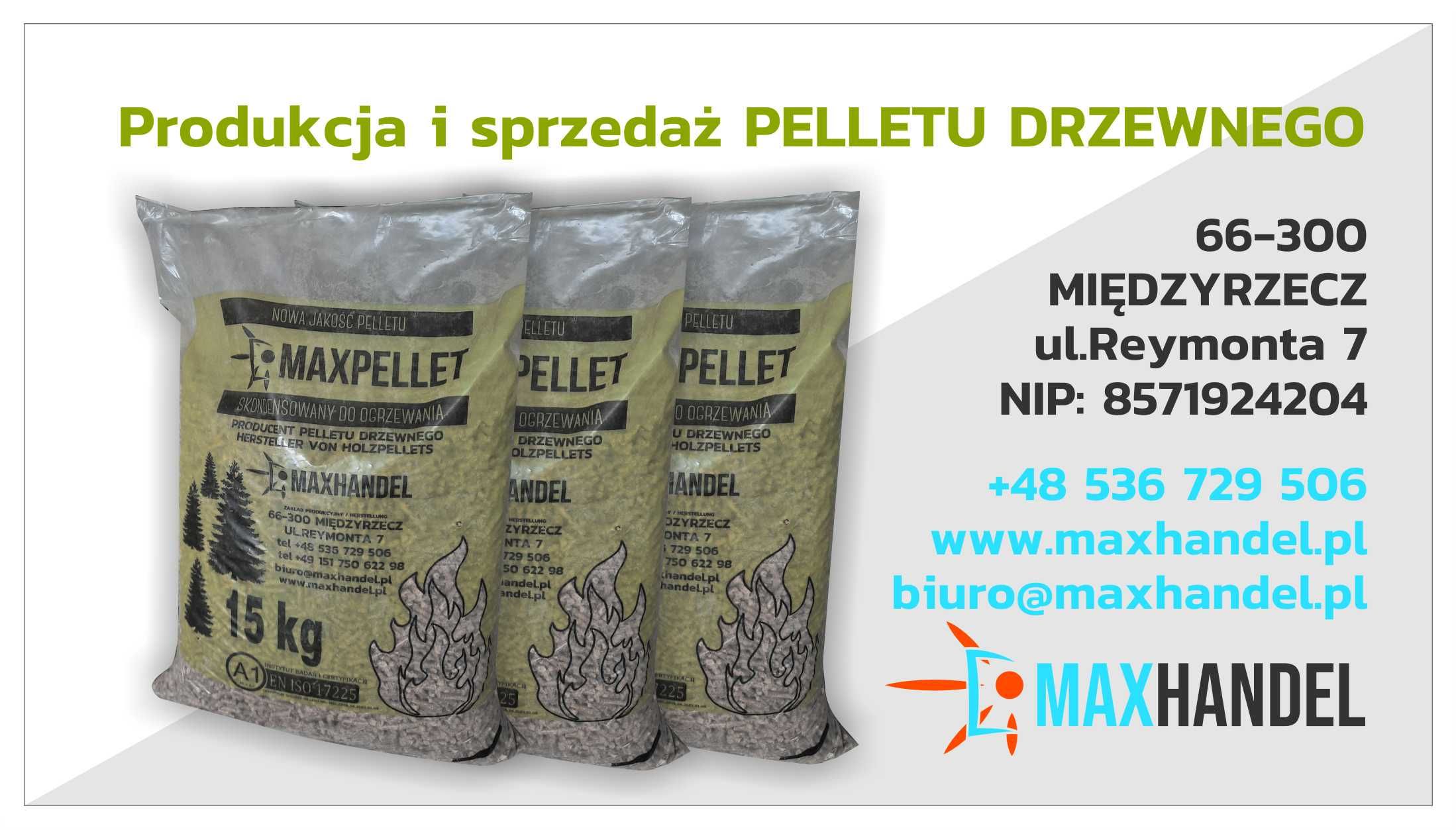 Pellet z trociny sosnowej 6mm z dostawą! 65x15kg