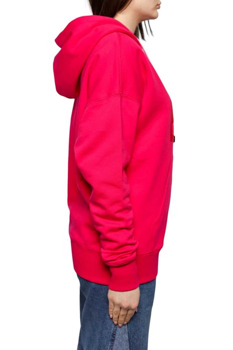 Худі Isabel Marant Étoile Mansel flocked-logo hoodie Neon Pink