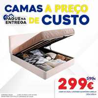 Cama de Casal Camilla c/ Estrado e Sistema Elevatório