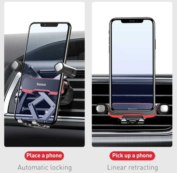 Тримач для телефону автомобільний BASEUS Lateral Gravity