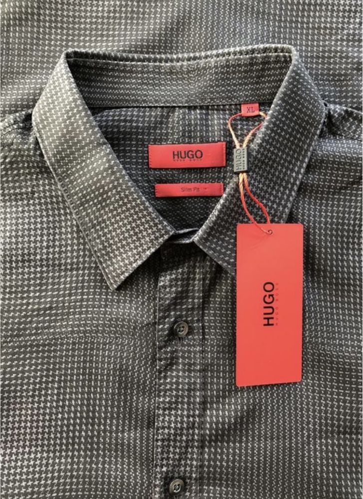 HUGO by Hugo Boss рубашка, цвет антрацит, XL (Zilli)