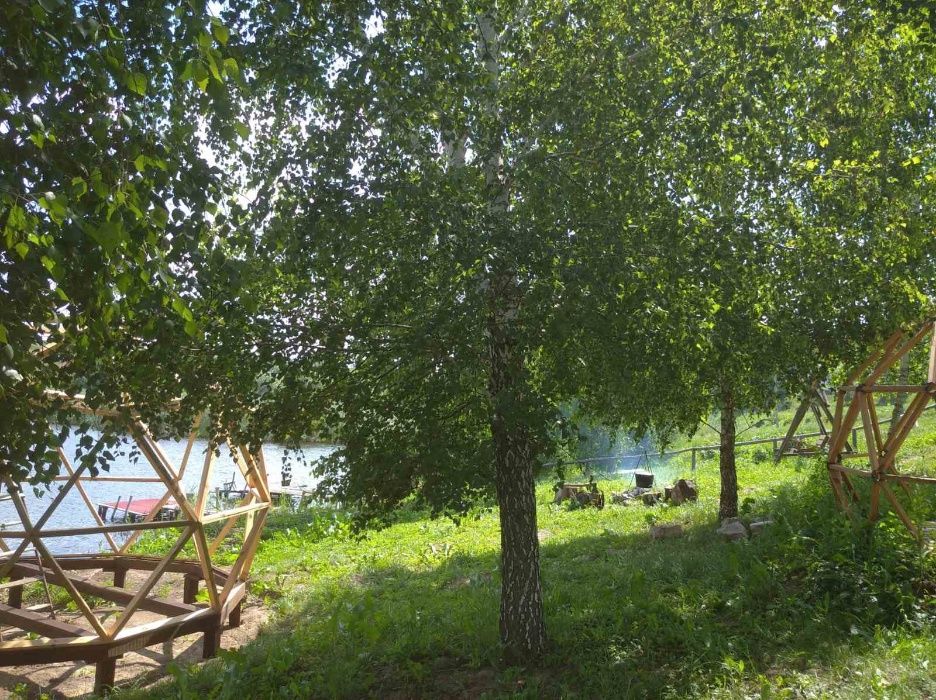 Рибацькі будинки на озері. Баня,чан, с. Киданівка, Богуславський р-н