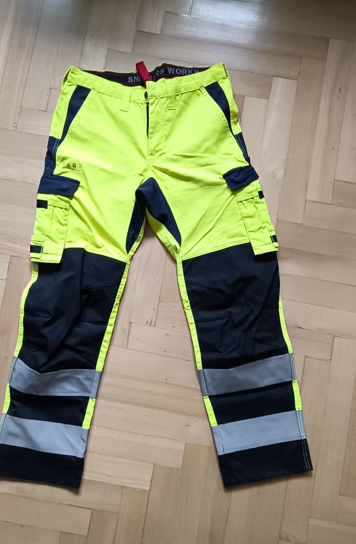 Snickers 6364 Spodnie odblaskowe ProtecWork, wzmocnione, EN 20471/2