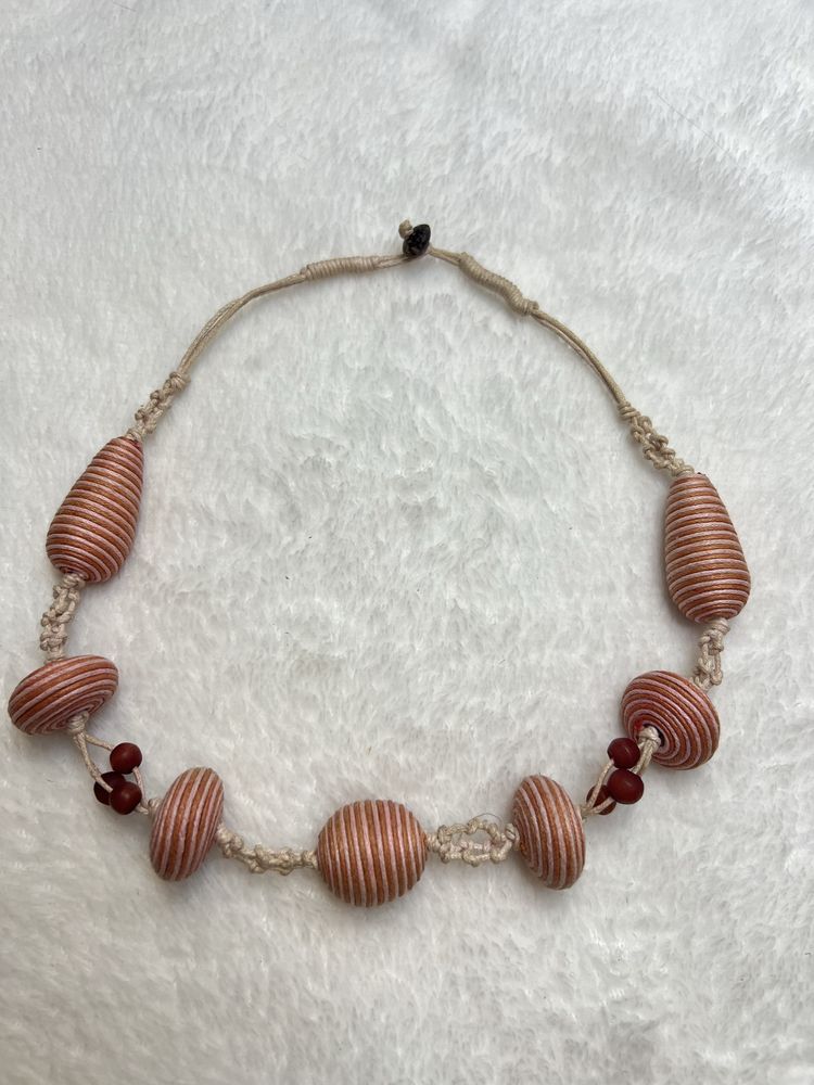 Naszyjnik ręcznie robiony handmade boho etno hippie summer lato 19