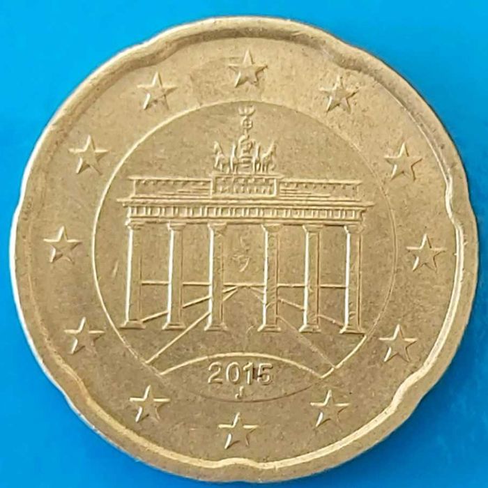 20 Cêntimos de 2015 Letra J da Alemanha