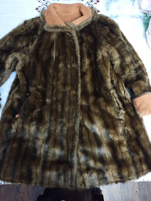 Kożuch dwustronny, ciepły