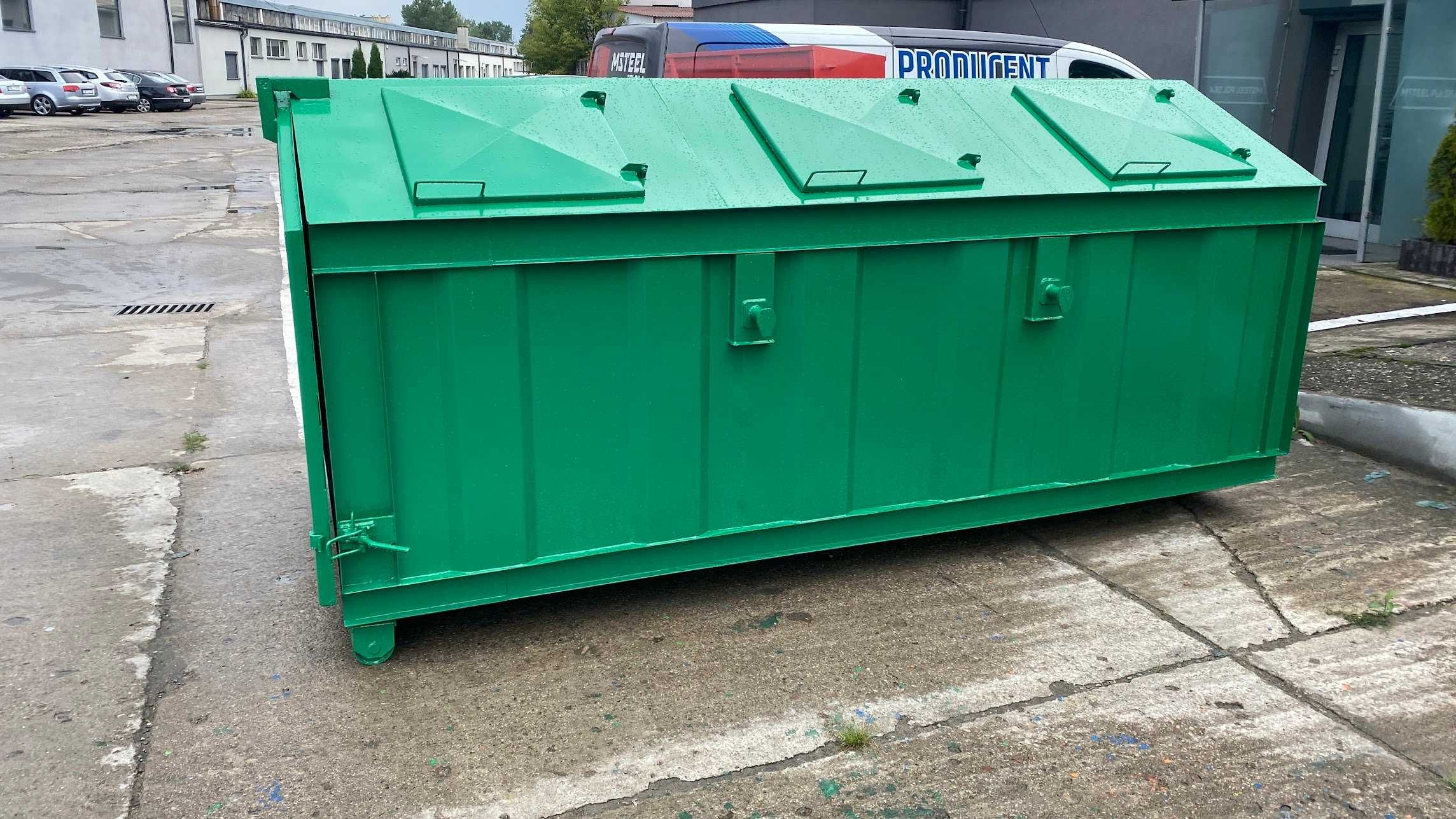 Kontener KP7 3500x1700x1000 śmietnik,ODPADY, pojemnik,kryty, PRODUCENT