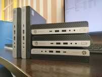 HP ProDesk 600 G3 Mini, i3-7100t, 8Gb DDR4, 128gb NVMe