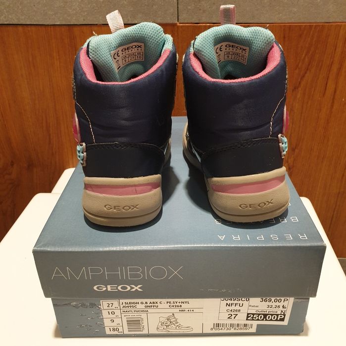 Buty Geox Amphibiox dziewczęce 27 wkladka 16cm