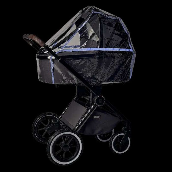 Moon Resea+ onyx, łatwo składany wózek 2w1