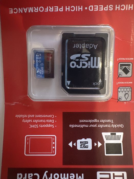 Karta pamięci micro SD 512gb Huawei XC1 klasa 10 + adapter