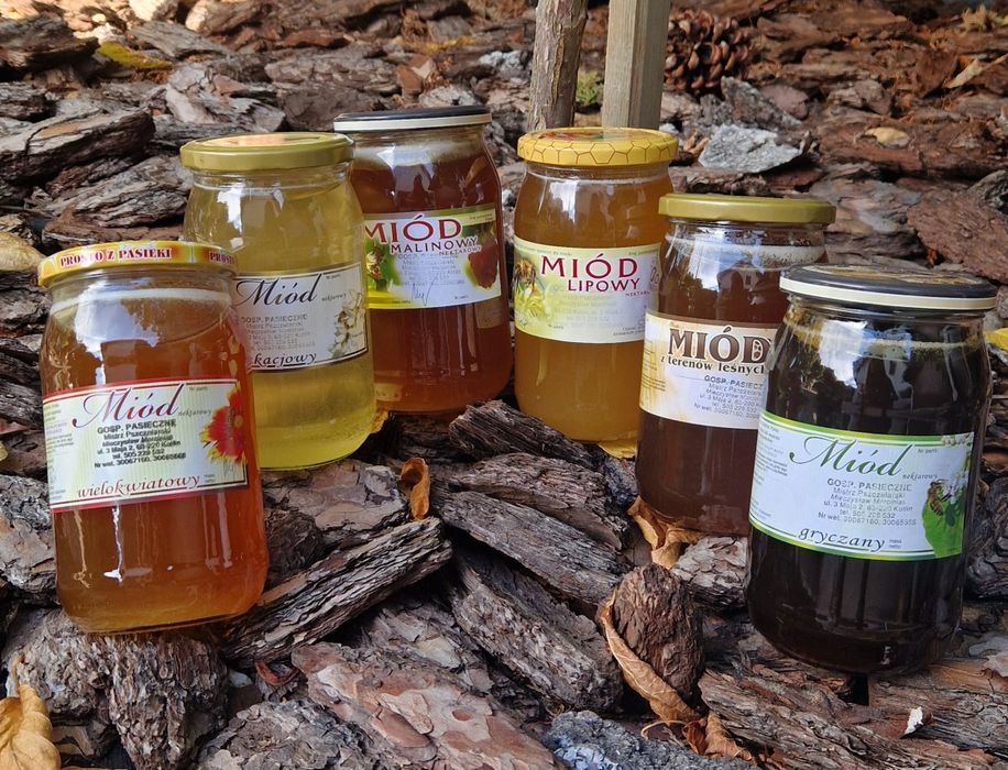Miód naturalny 2025r 1kg Polskie miody prosto z pasieki