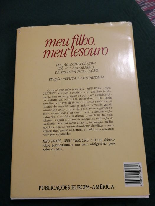 Livro "Meu Filho, Meu Tesouro" de Dr. Benjamin Spock