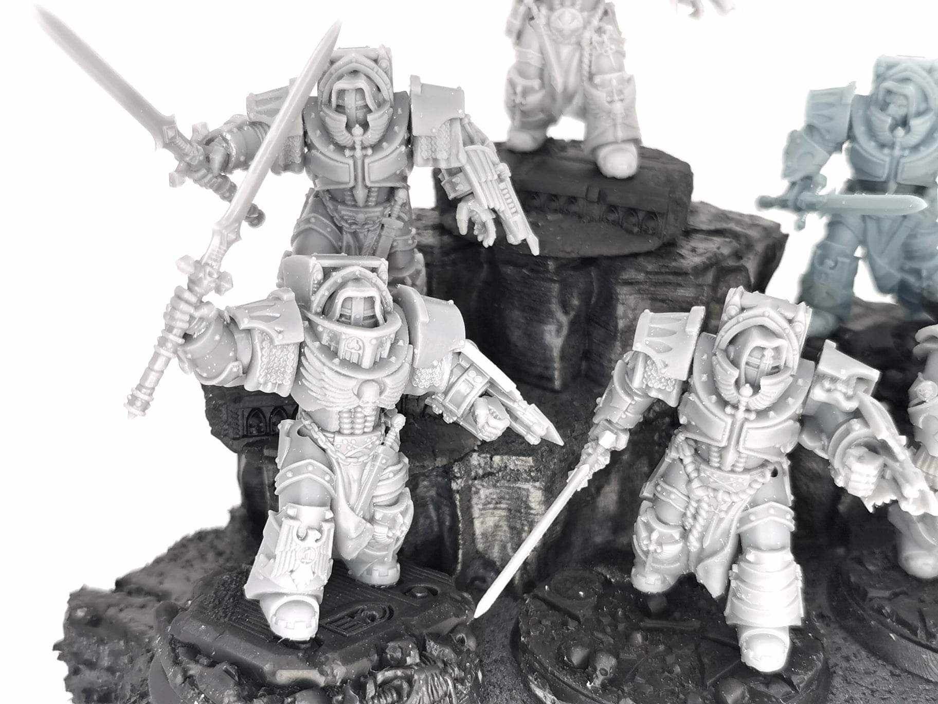 Dark Angels Inner Circle Knights Cenobium. Druk żywica 3D,.