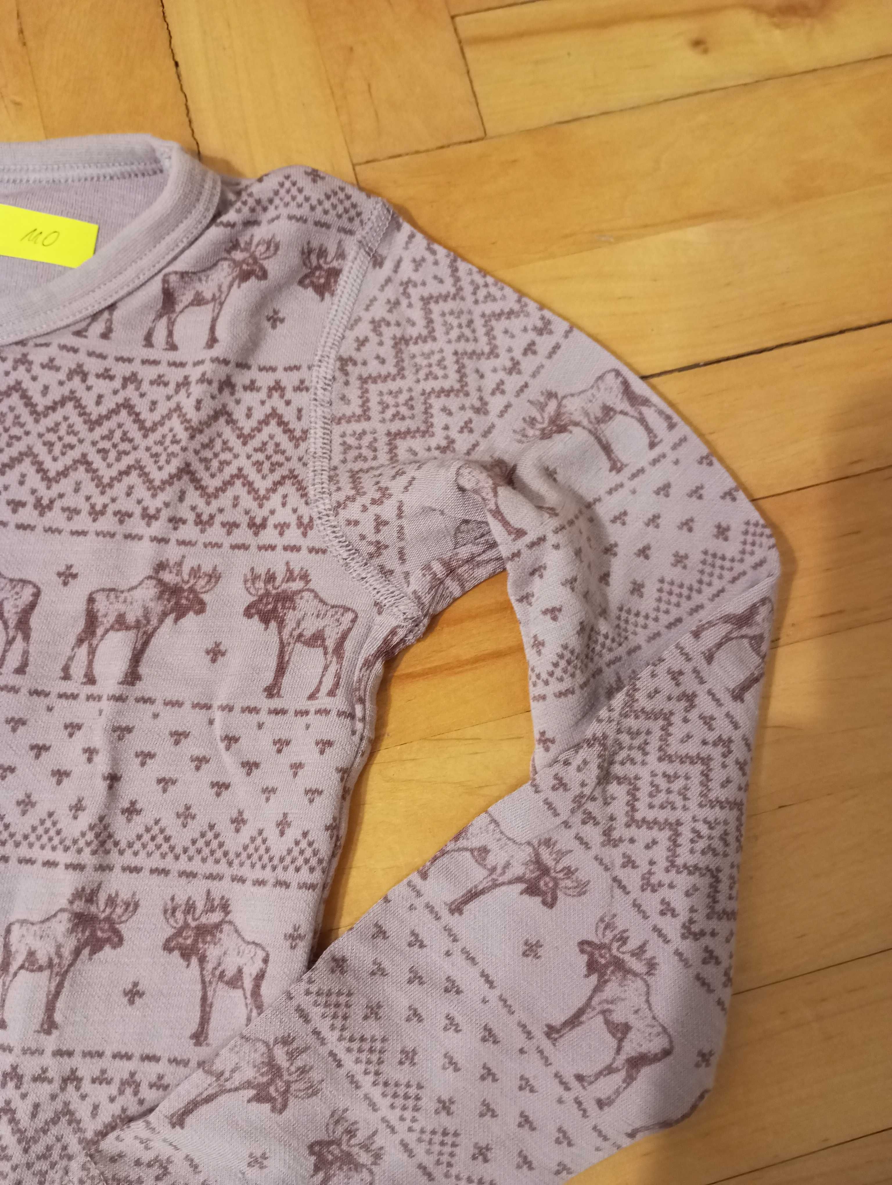 Hust & Claire koszulka termoaktywna 50% Wool rozm.110/5 lat