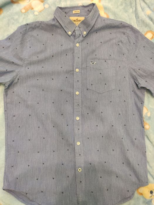 Сорочка чоловіча стреч з коротким рукавом