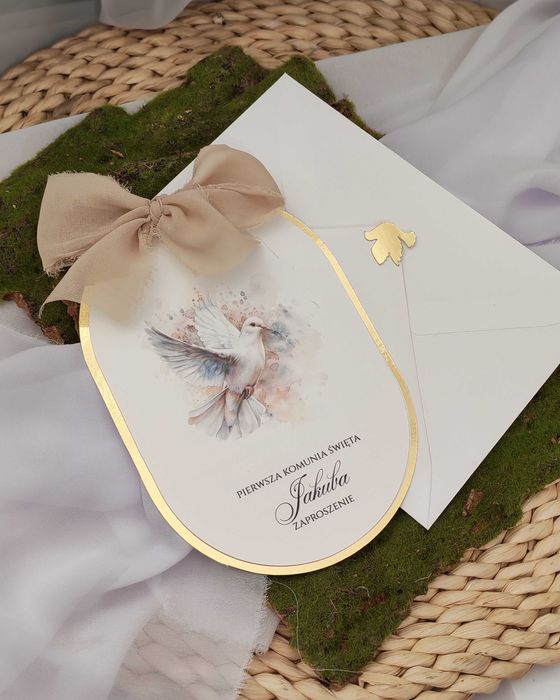 Zaproszenia na komunię/chrzest