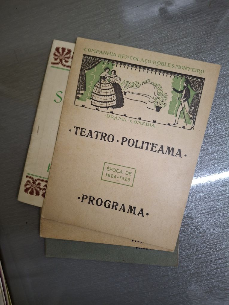 Programas antigos de teatro