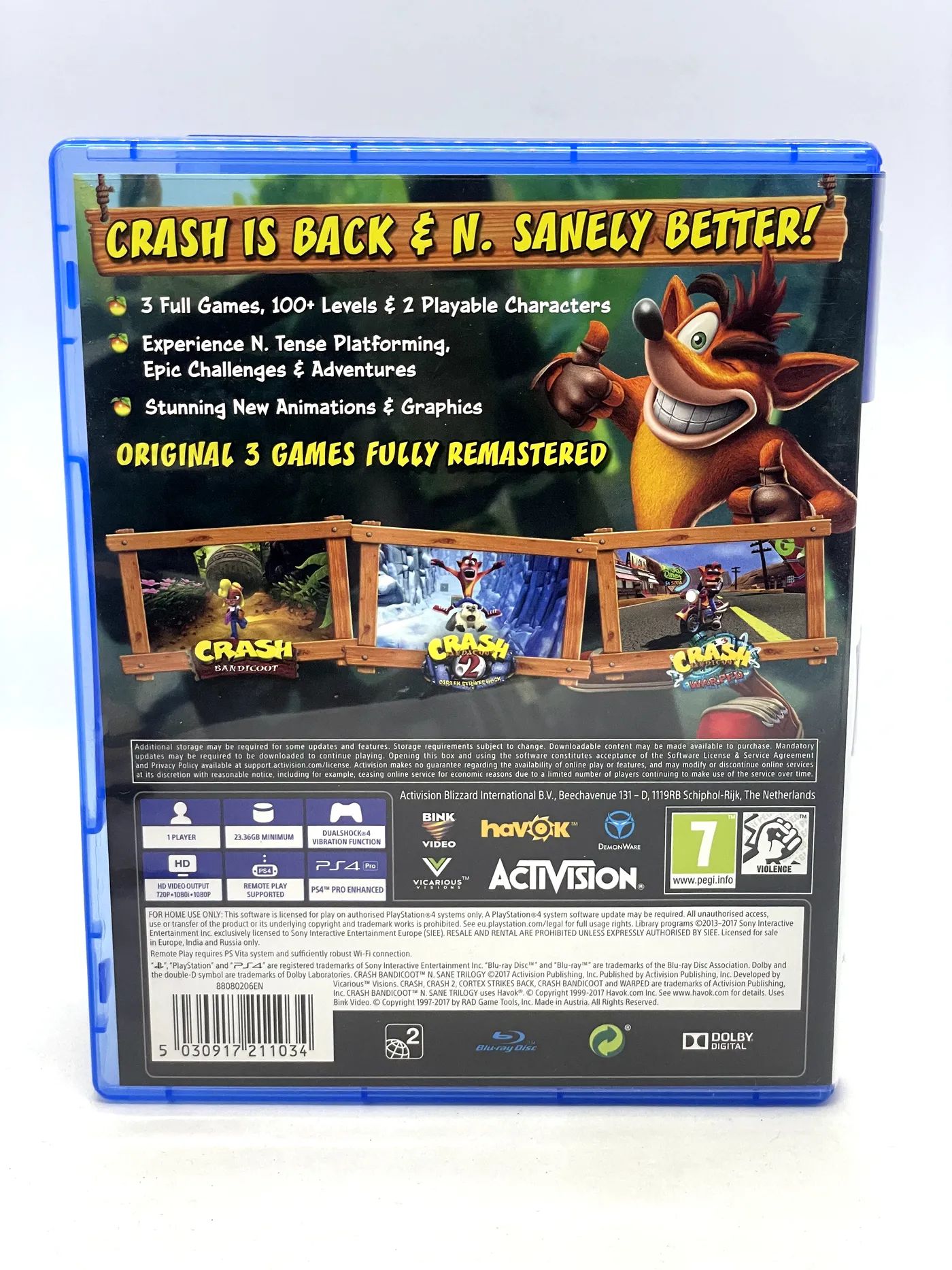 Crash Bandicoot N-Sane Trilogy PS4 Po Angielsku