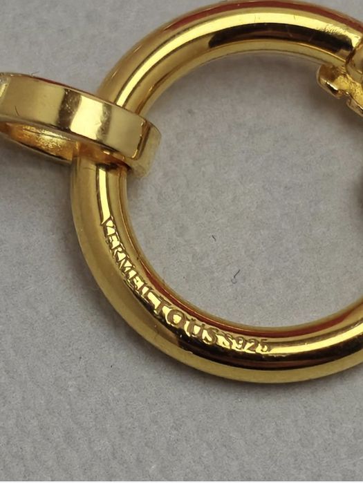 Ogniwo okrągłe 1,6 cm do biżuterii hold srebro vermeil 925