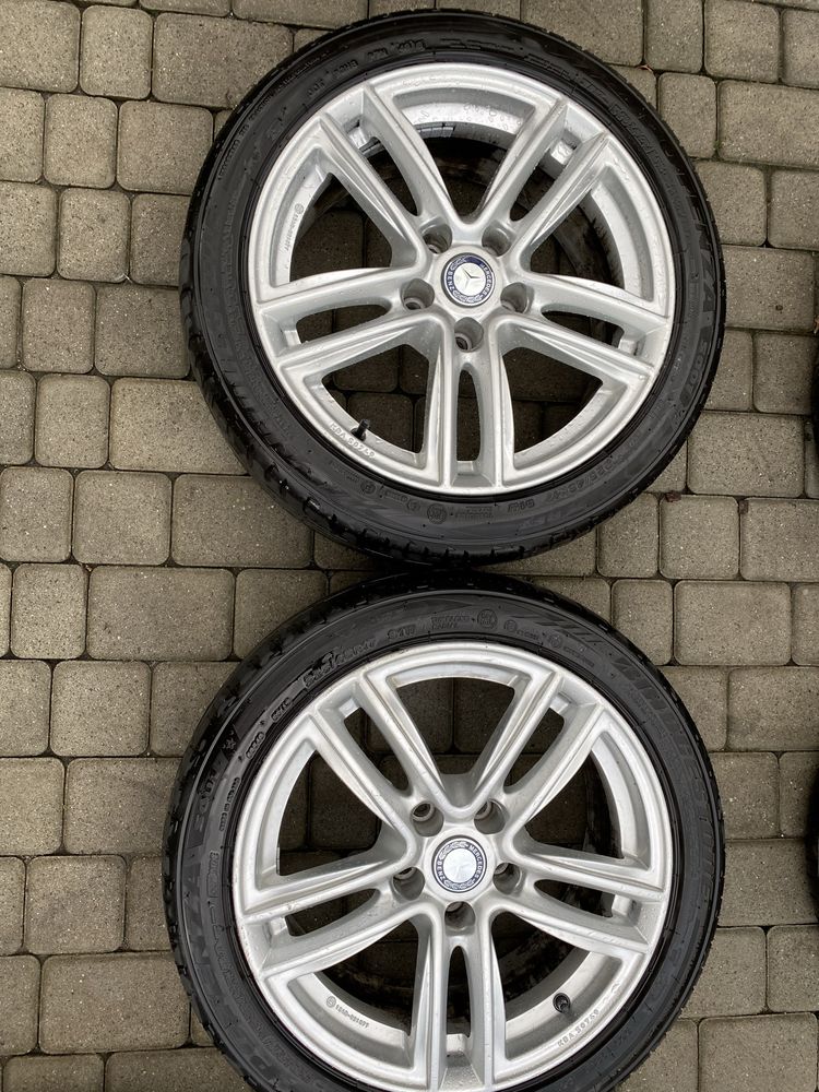 Alufelgi 5x112 17 cali Mercedes W124 C klass E klass opony 225/45/17