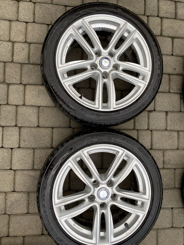 Alufelgi 5x112 17 cali Mercedes C klass E klass opony 225/45/17