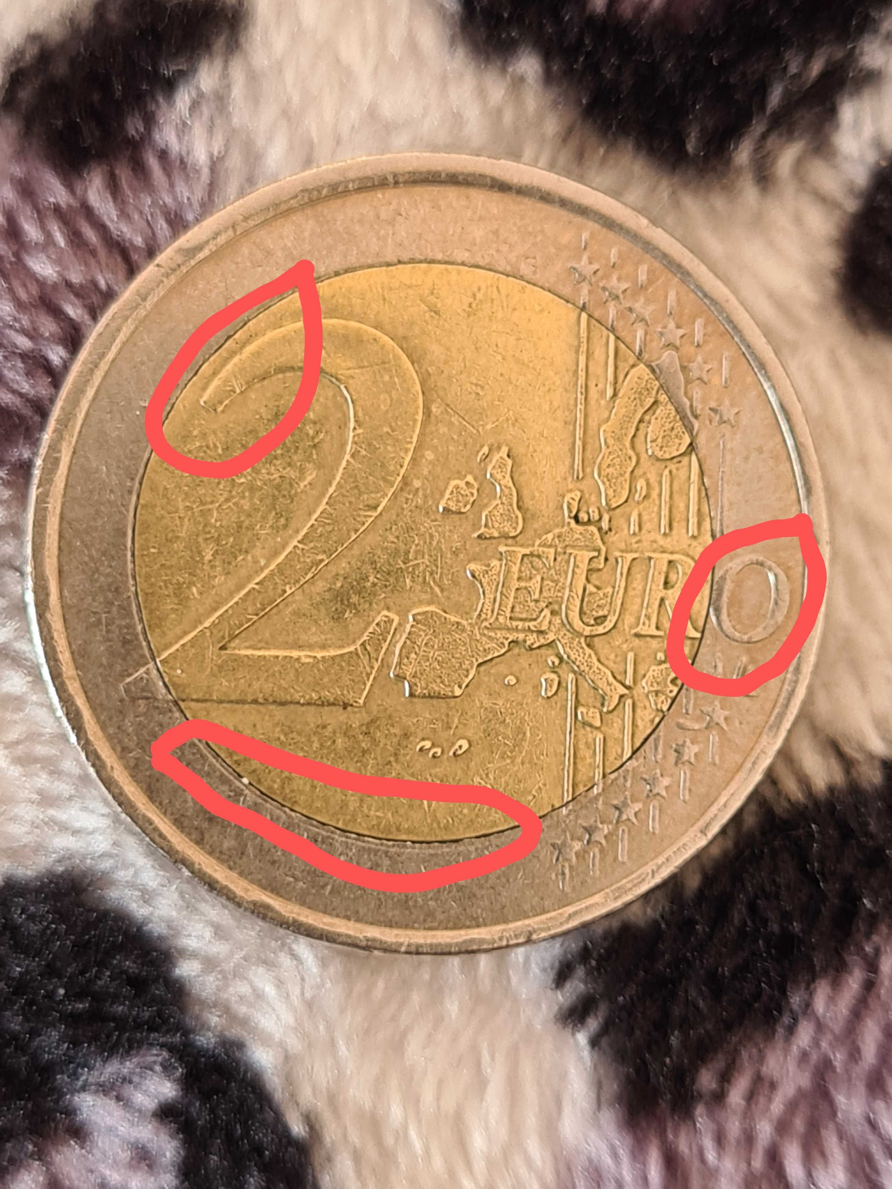 Moeda da Grécia de 2€ rare com defeito de fabricação 2002