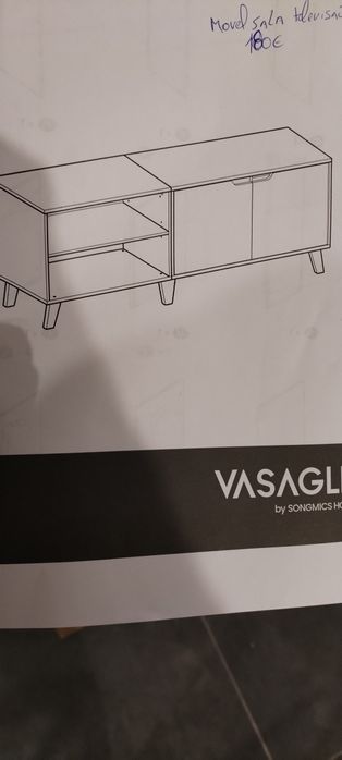 Mesa de televisão em madeira nova