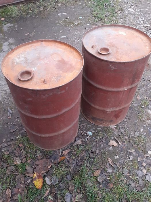 Бочка металева 100 л на кришку