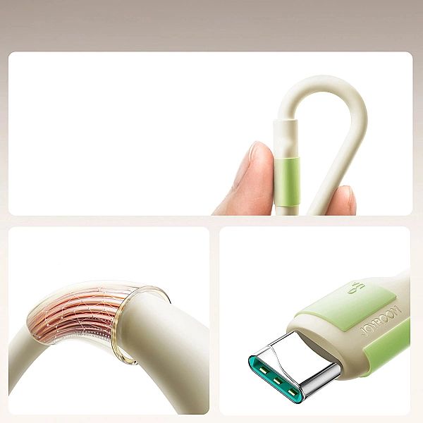 Kabel Joyroom S-A53/3A USB-A - USB-C z fluorescencyjną końcówką 2 m -