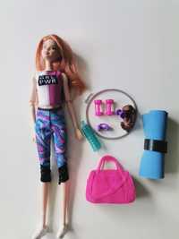 Barbie Lalka Relax na Siłowni Trening GKH73
