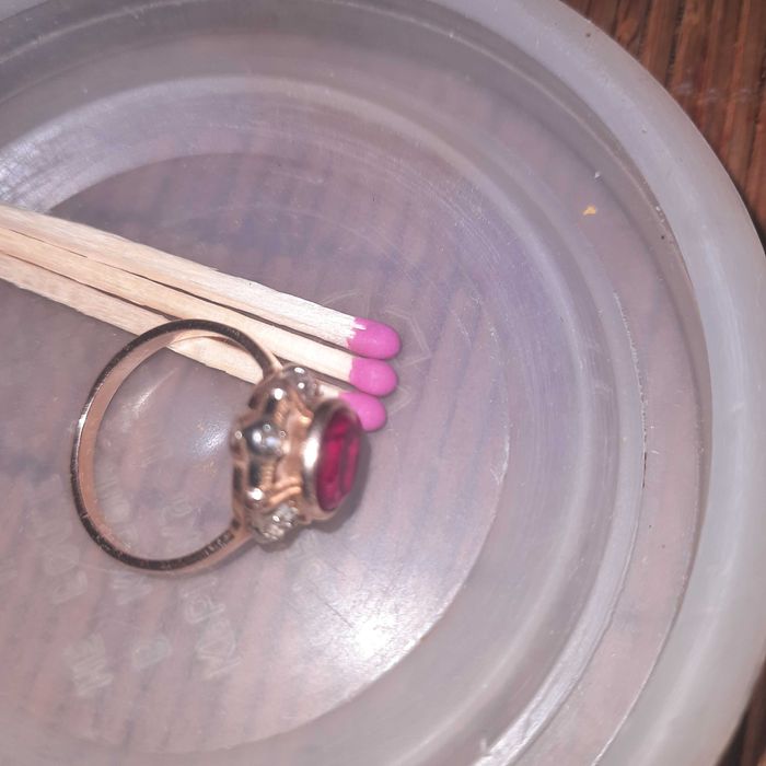 кольцо с гранатом СССР