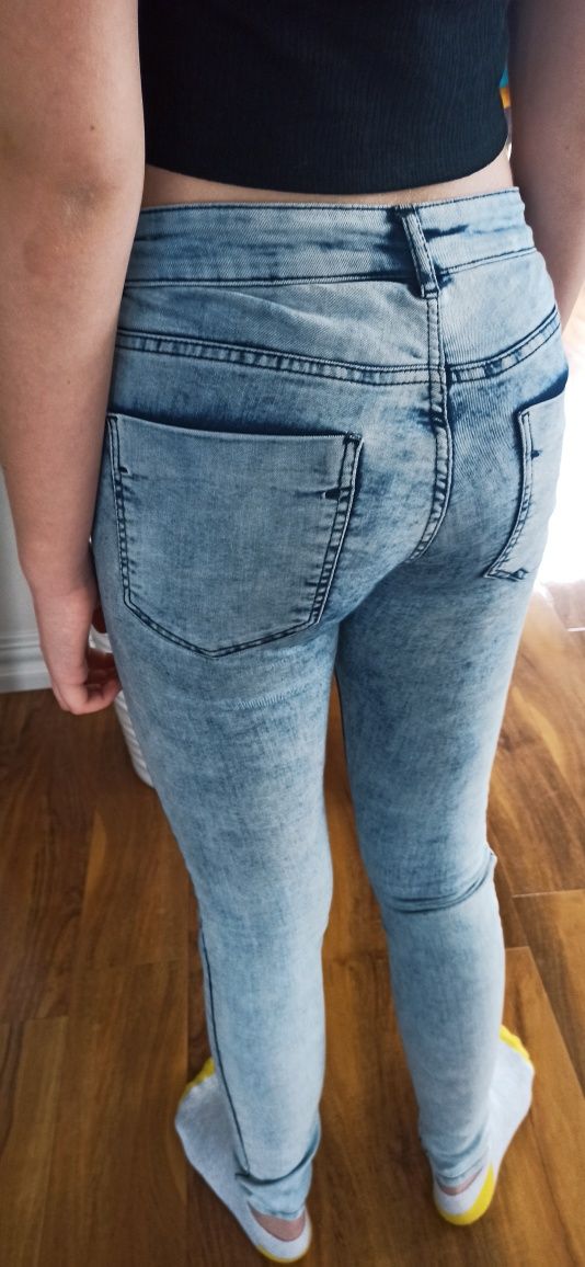 Sg Jeansy 164 dżinsy 164 dziewczęce dla nastolatki rurki spodnie jeans