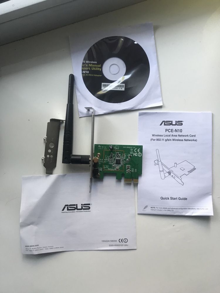 Мережева карта WI-FI ASUS PCE-N10