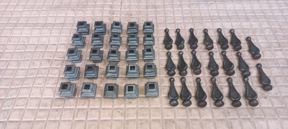 Елементи декору для кованих виробів: вставки та накінечники, нов.стан